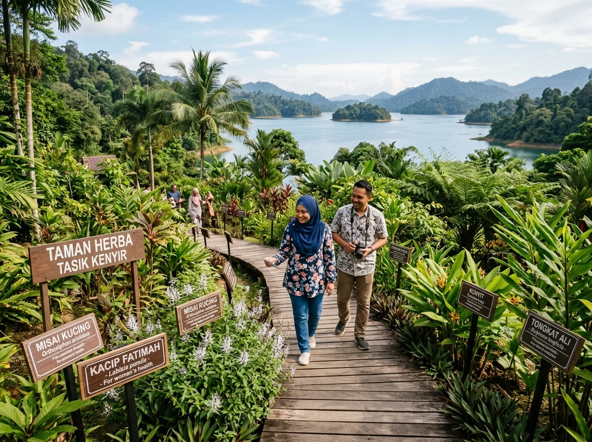 Taman Herba Kenyir dengan tumbuhan herba tempatan