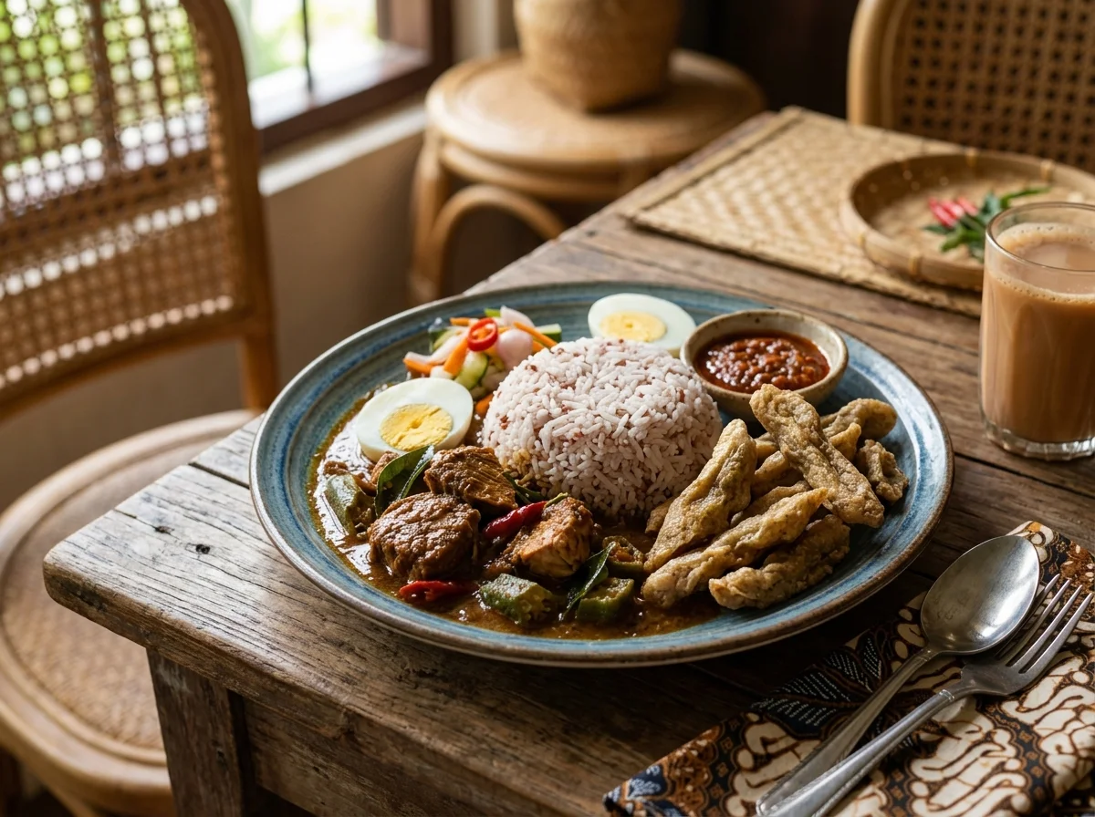 Nasi dagang dan keropok lekor juadah Terengganu