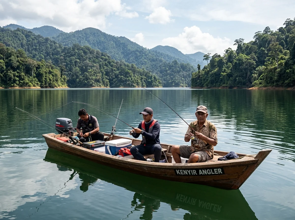 Memancing dan ikan kelah di Tasik Kenyir