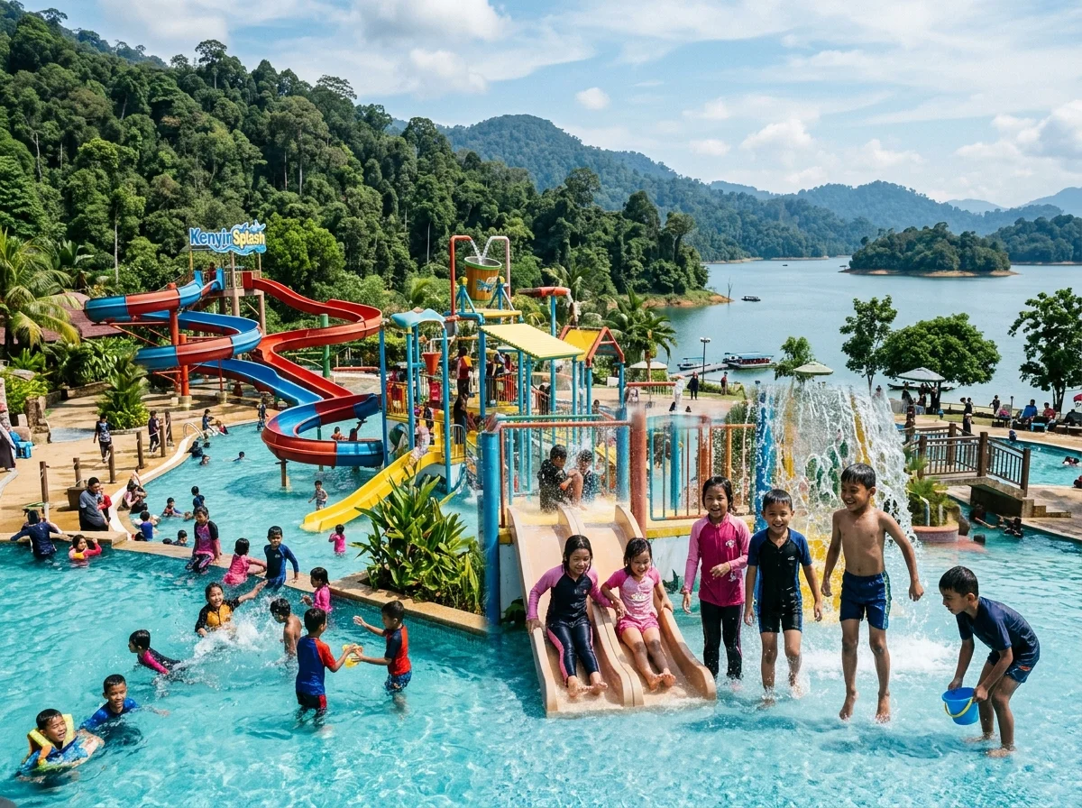 Kenyir Water Park untuk keluarga di Tasik Kenyir
