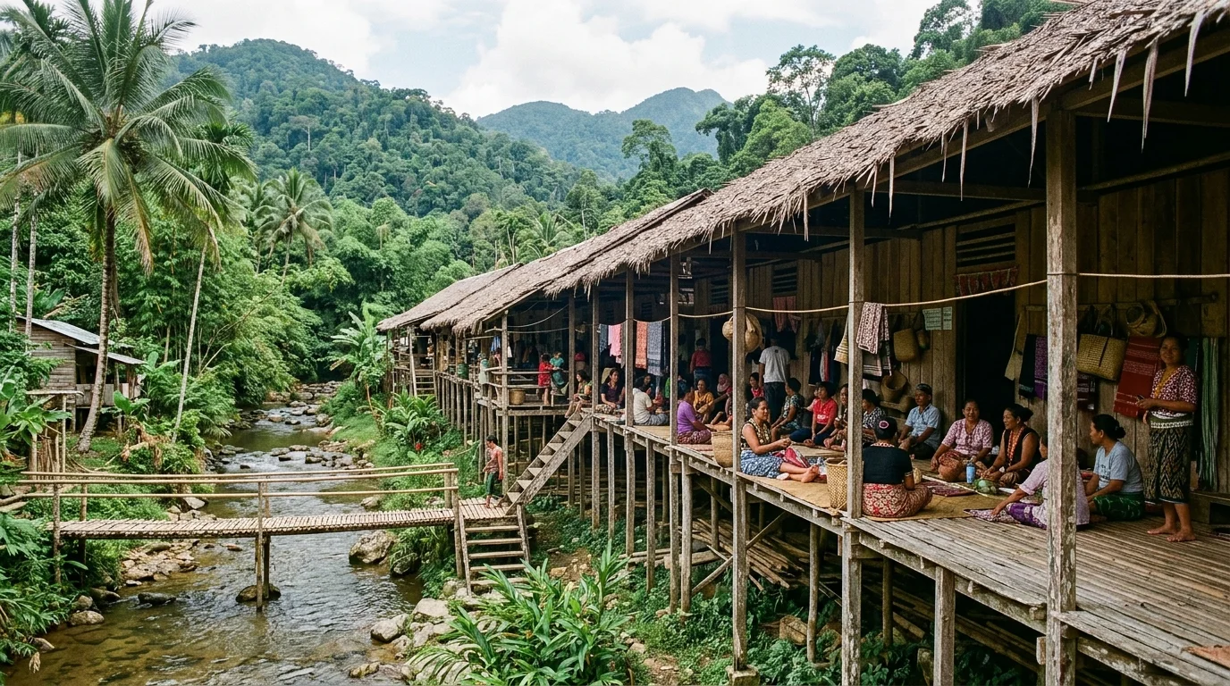 Rumah Panjang Annah Rais Bidayuh Sarawak