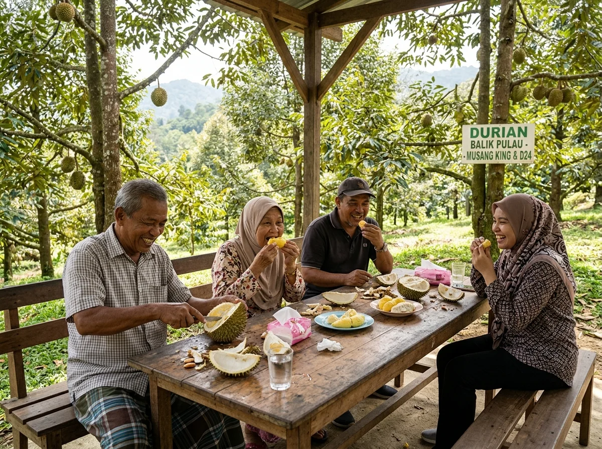 Ladang durian Balik Pulau dengan sesi rasa