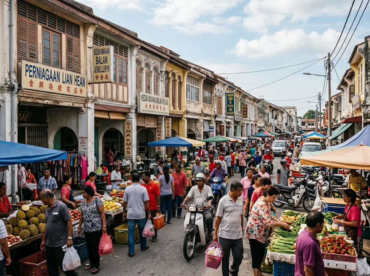 Hari 1 meneroka pekan dan sawah padi Balik Pulau
