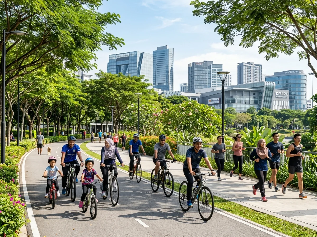 Berbasikal dan joging percuma di laluan hijau Cyberjaya