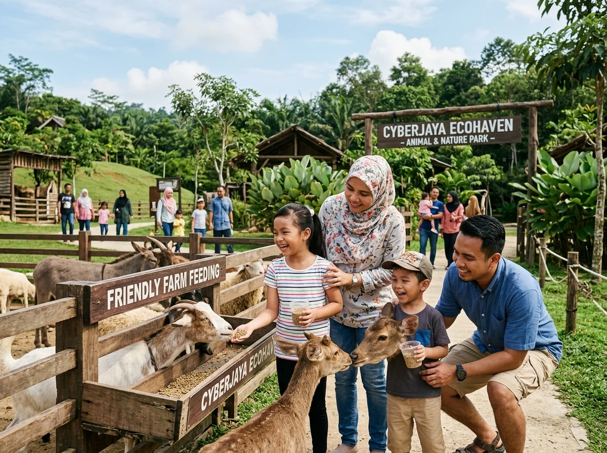 Kanak-kanak di Farm In The City berdekatan Cyberjaya