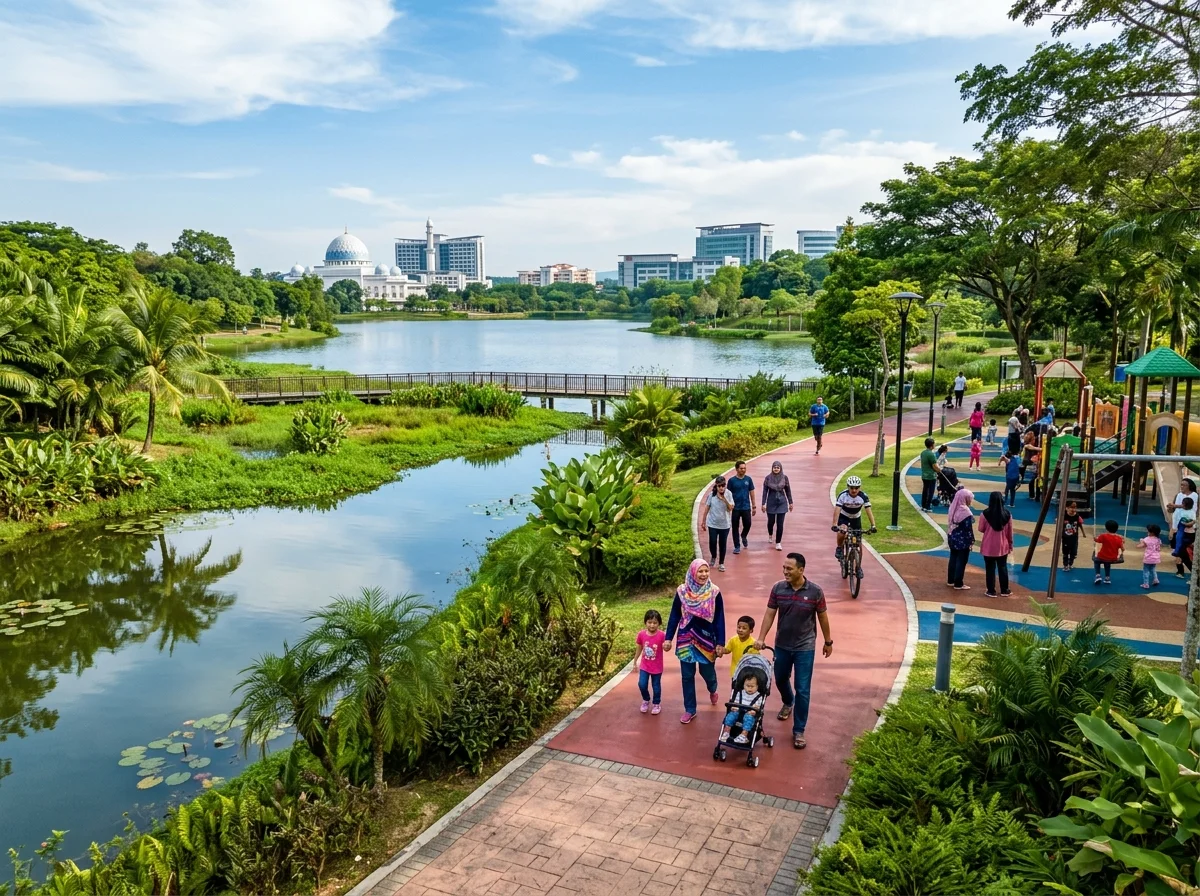 Taman Tasik Cyberjaya percuma untuk joging dan berkelah