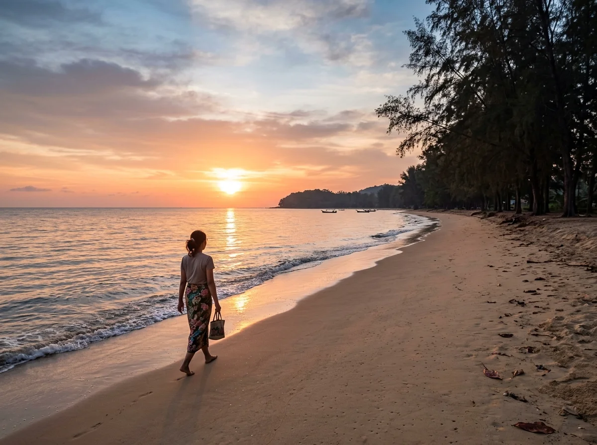 Matahari terbit di pantai timur Cherating