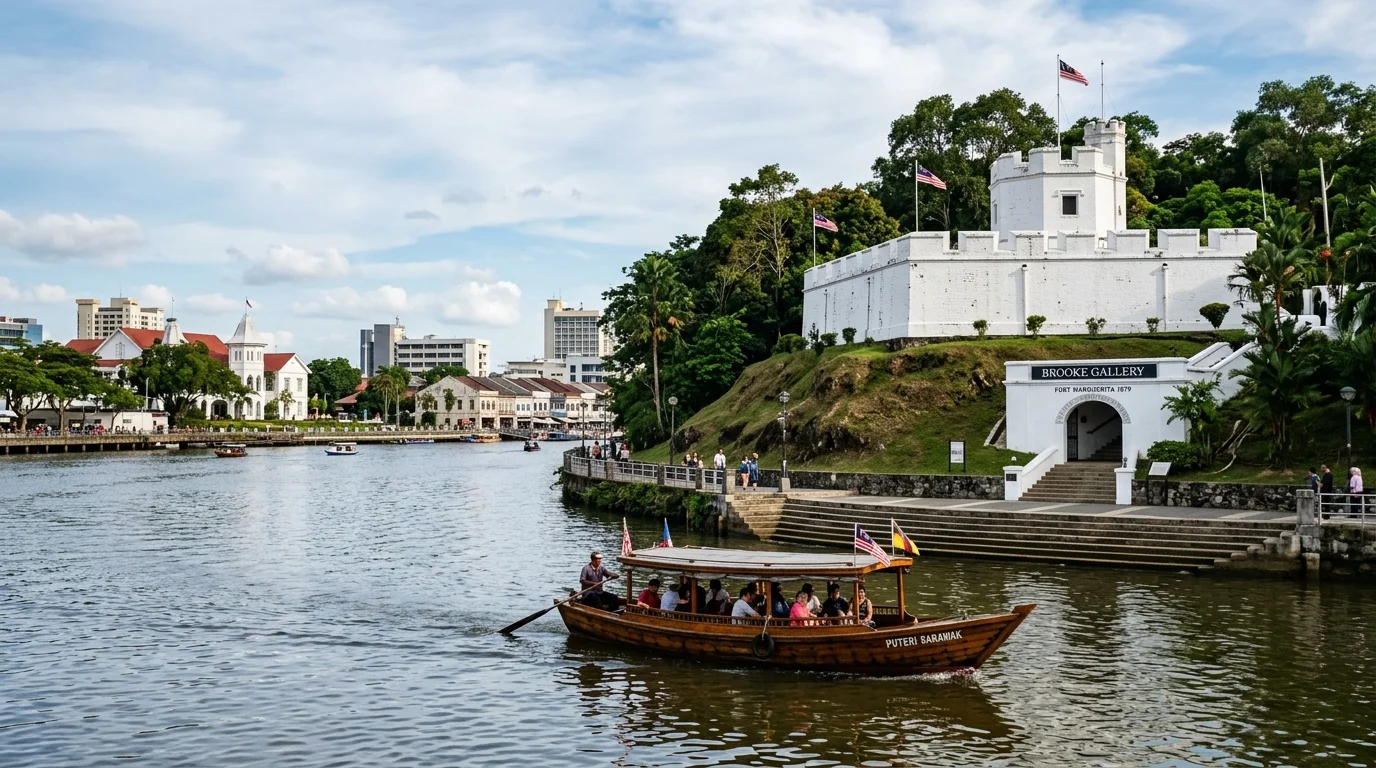 Fort Margherita Kuching seberang sungai