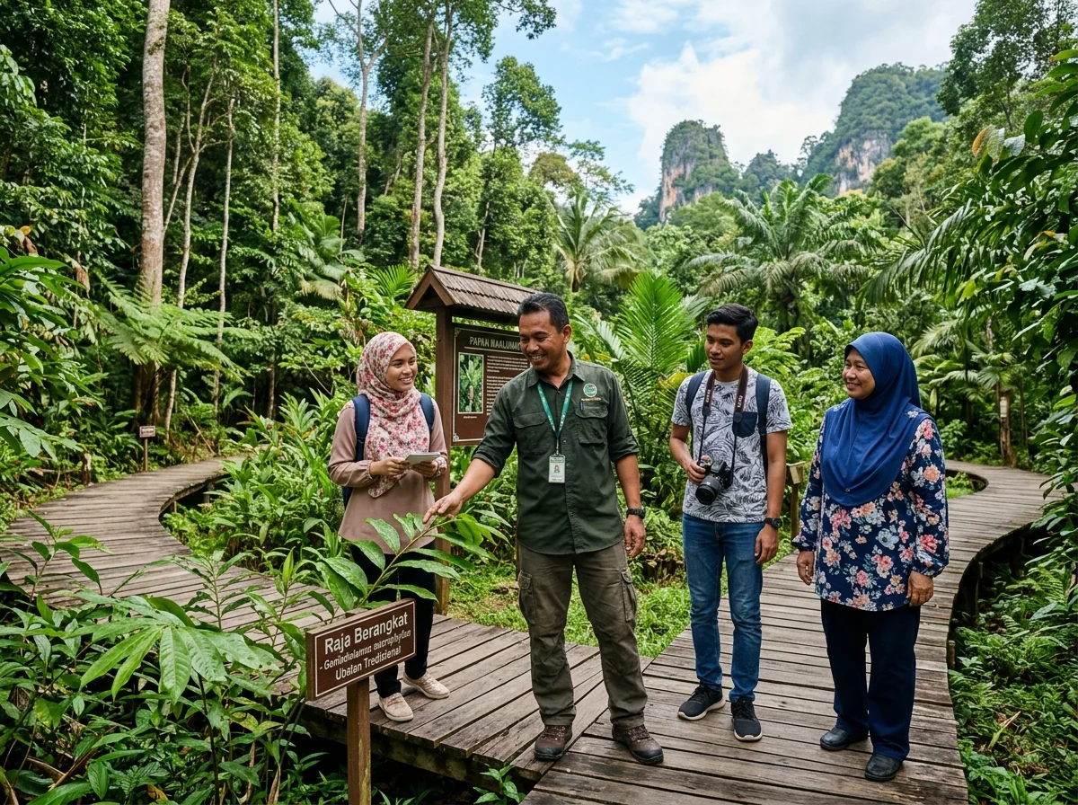 Ethnobotany Park dengan tumbuhan tempatan Gua Musang