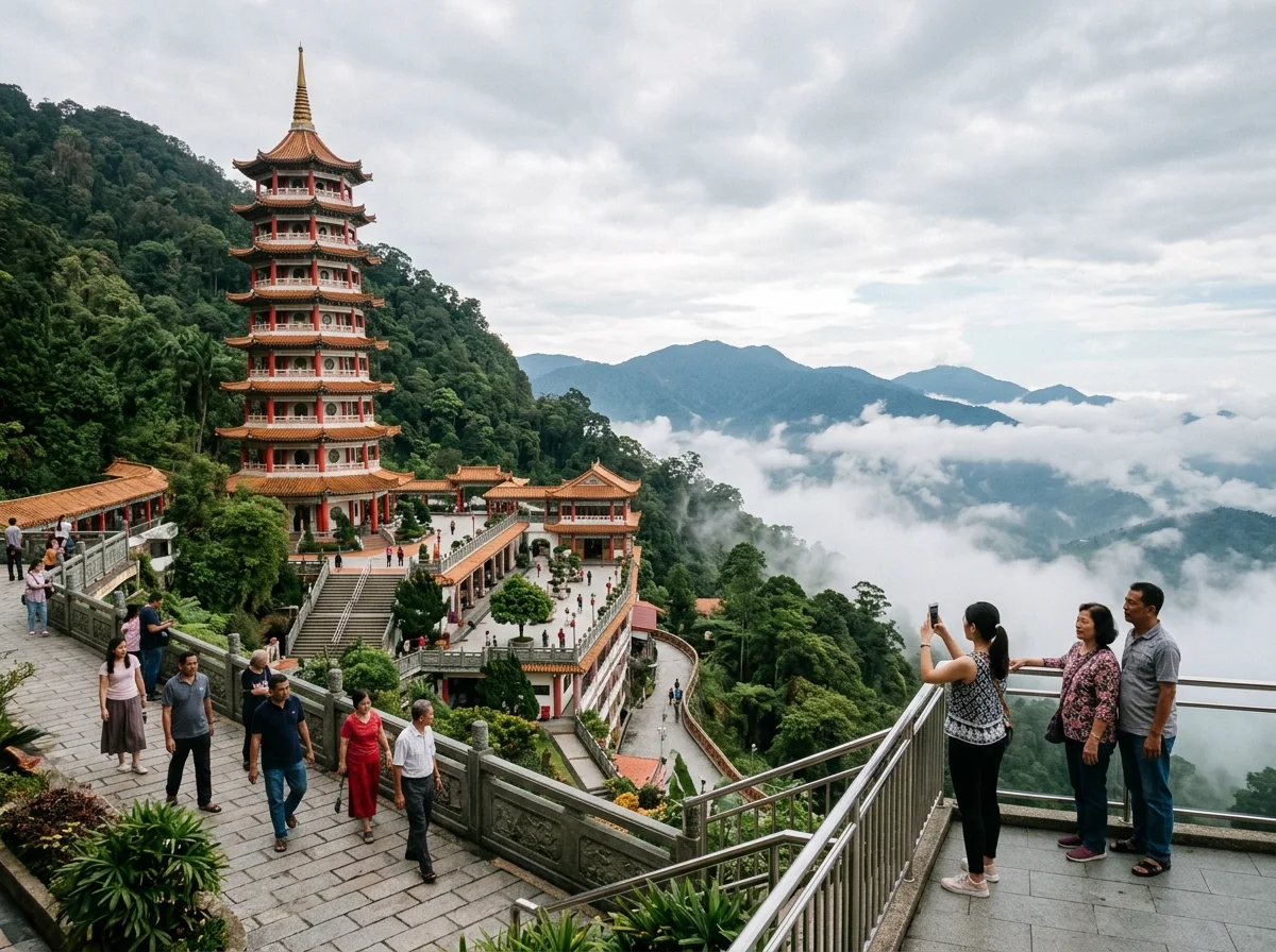 Kuil Chin Swee Caves dengan pagoda sembilan tingkat