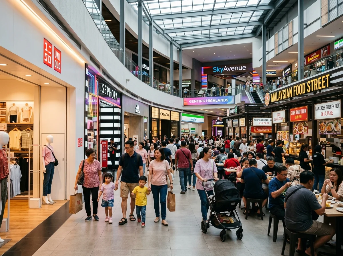 SkyAvenue mall gaya hidup di puncak Genting Highlands