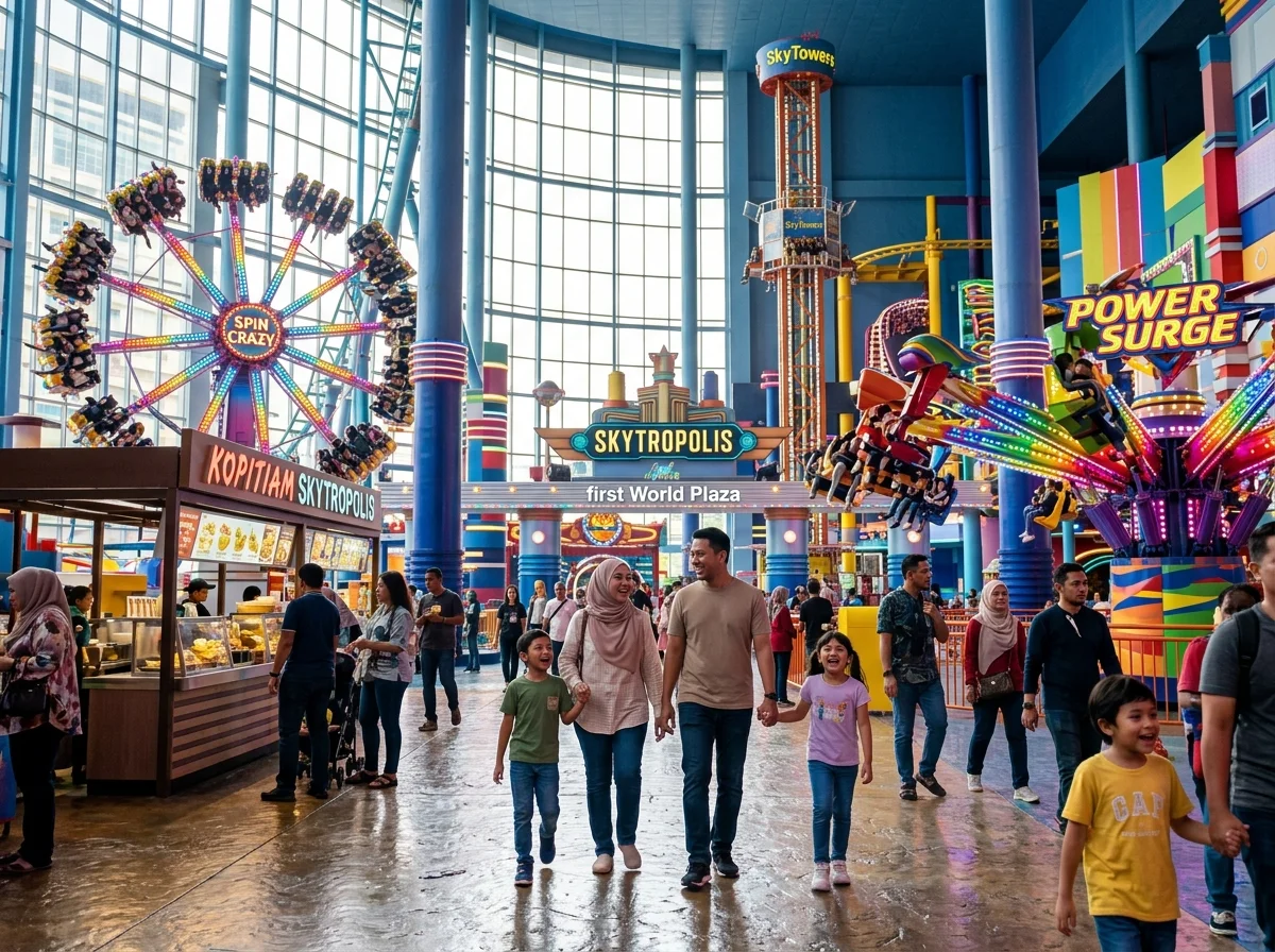 Taman tema dalaman Skytropolis di First World Plaza