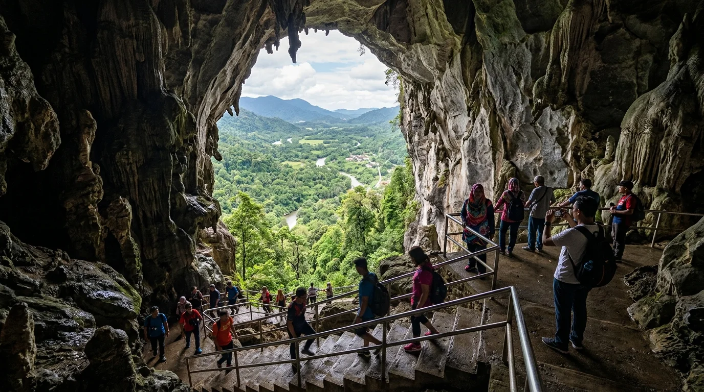 Gua Pari Bau Sarawak pintu masuk gua kapur