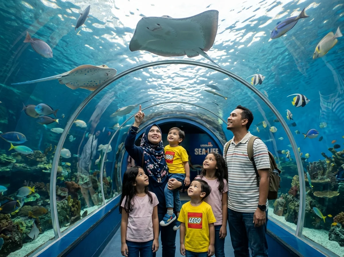 Akuarium SEA LIFE Malaysia di LEGOLAND Resort Iskandar Puteri