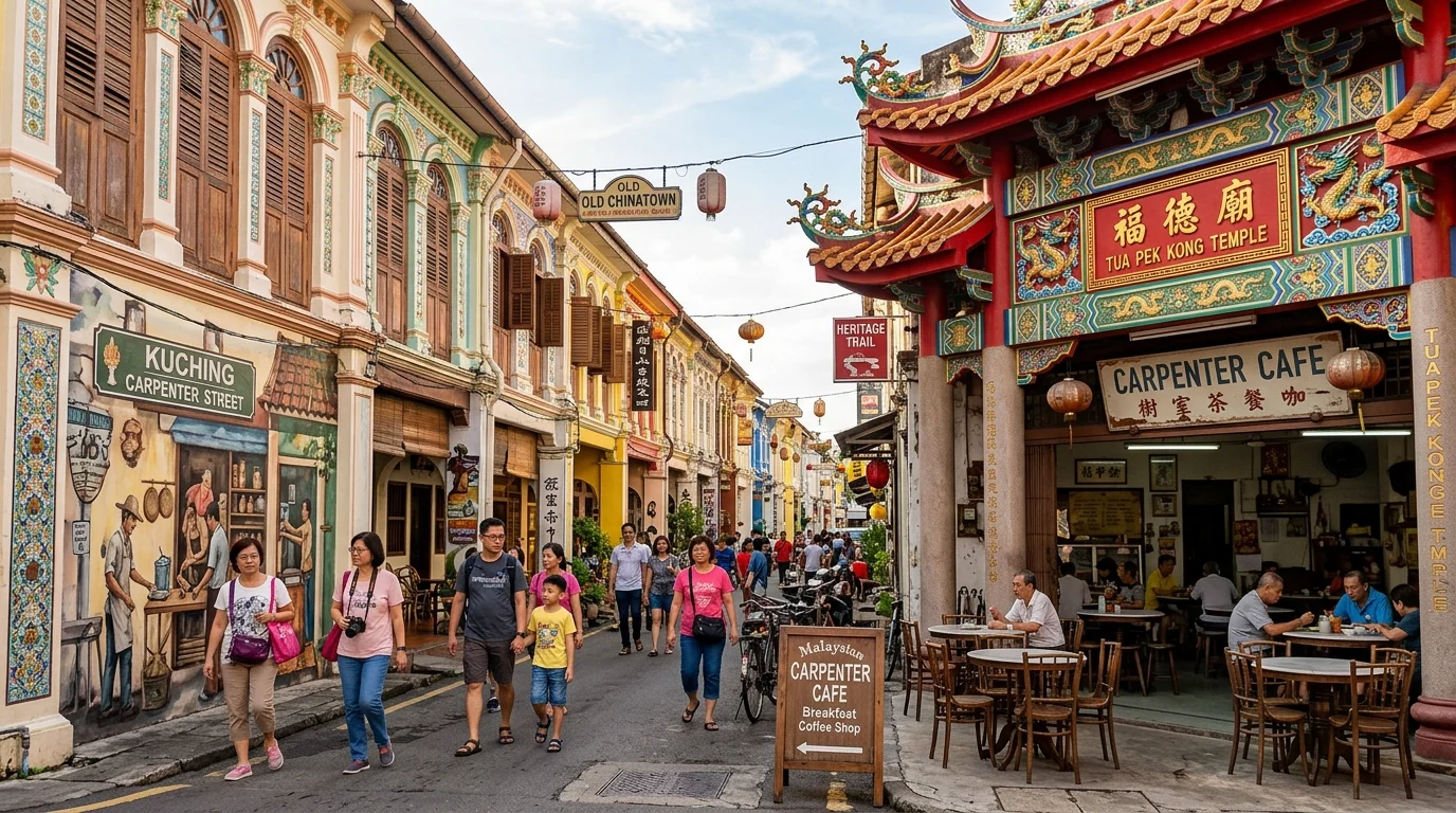 Jalan Carpenter Old Chinatown Kuching