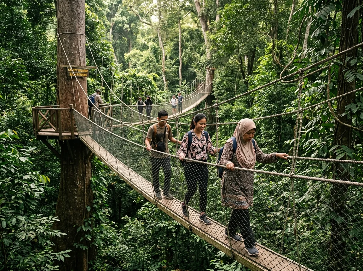 Denai hutan Taman Negara dengan permit nominal