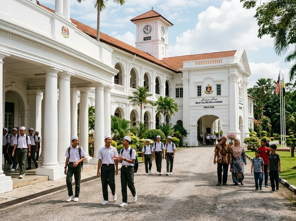 Malay College Kuala Kangsar dengan seni bina kolonial