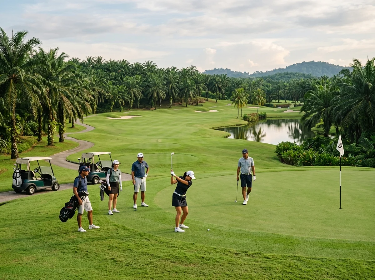 Padang golf Palm Resort di Senai Kulai