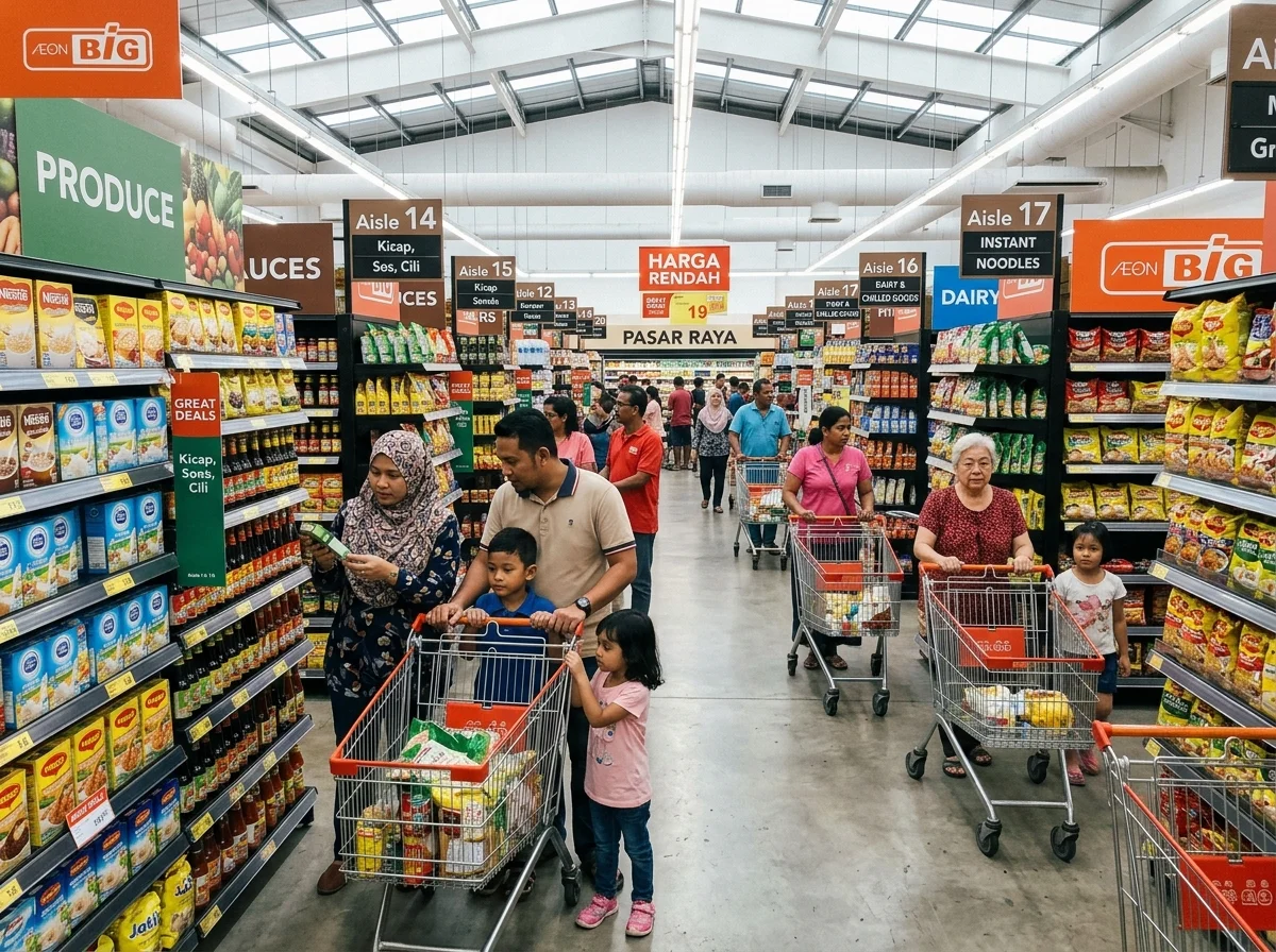 AEON BiG Kluang hypermarket lengkap