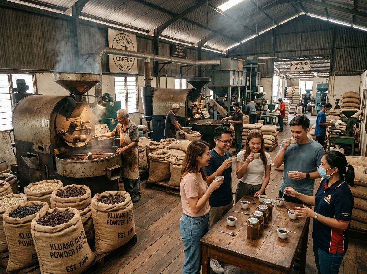 Serbuk kopi Kluang sebagai buah tangan
