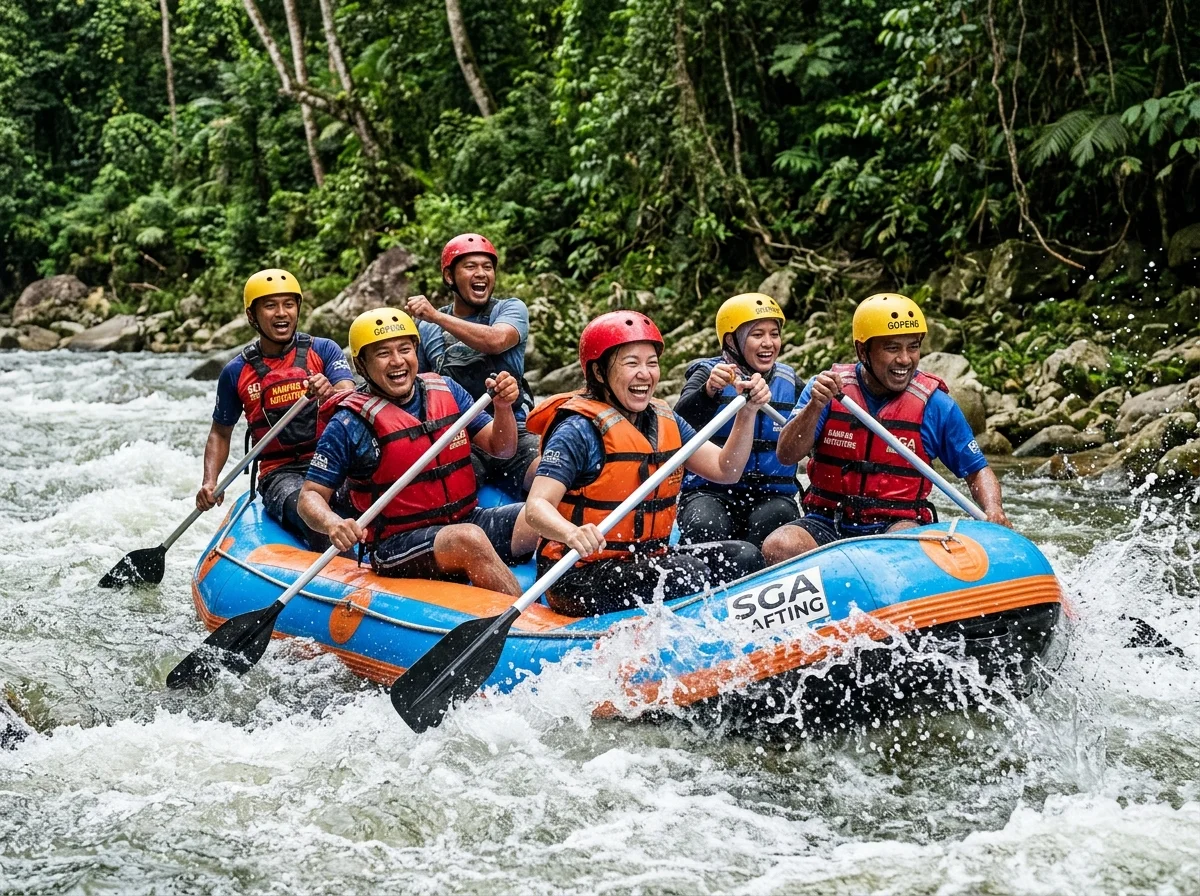 Arung jeram Sungai Kampar di Gopeng