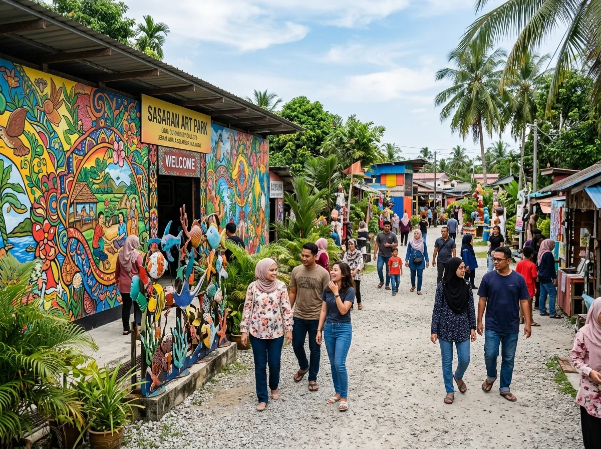Galeri dan taman seni komuniti Sasaran