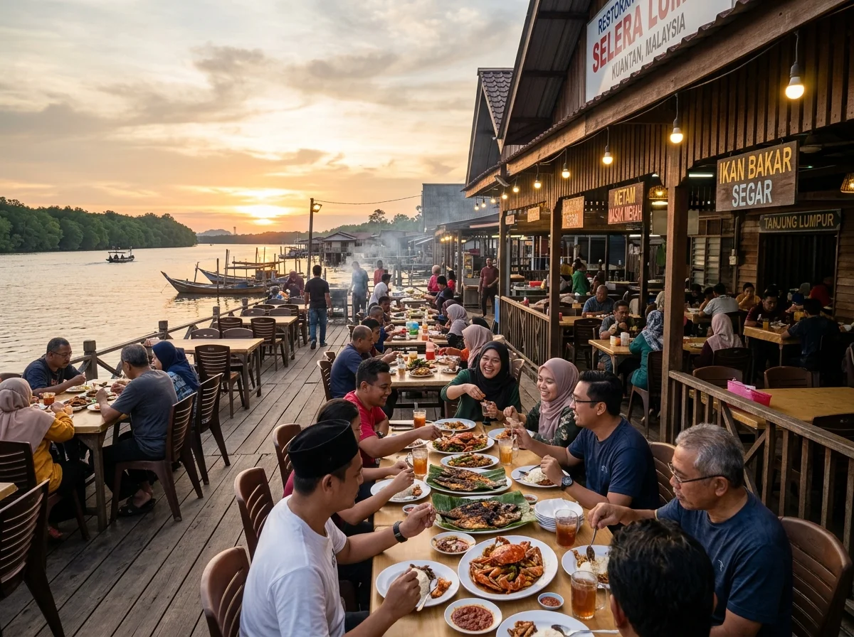 Perkampungan makanan laut Tanjung Lumpur Kuantan