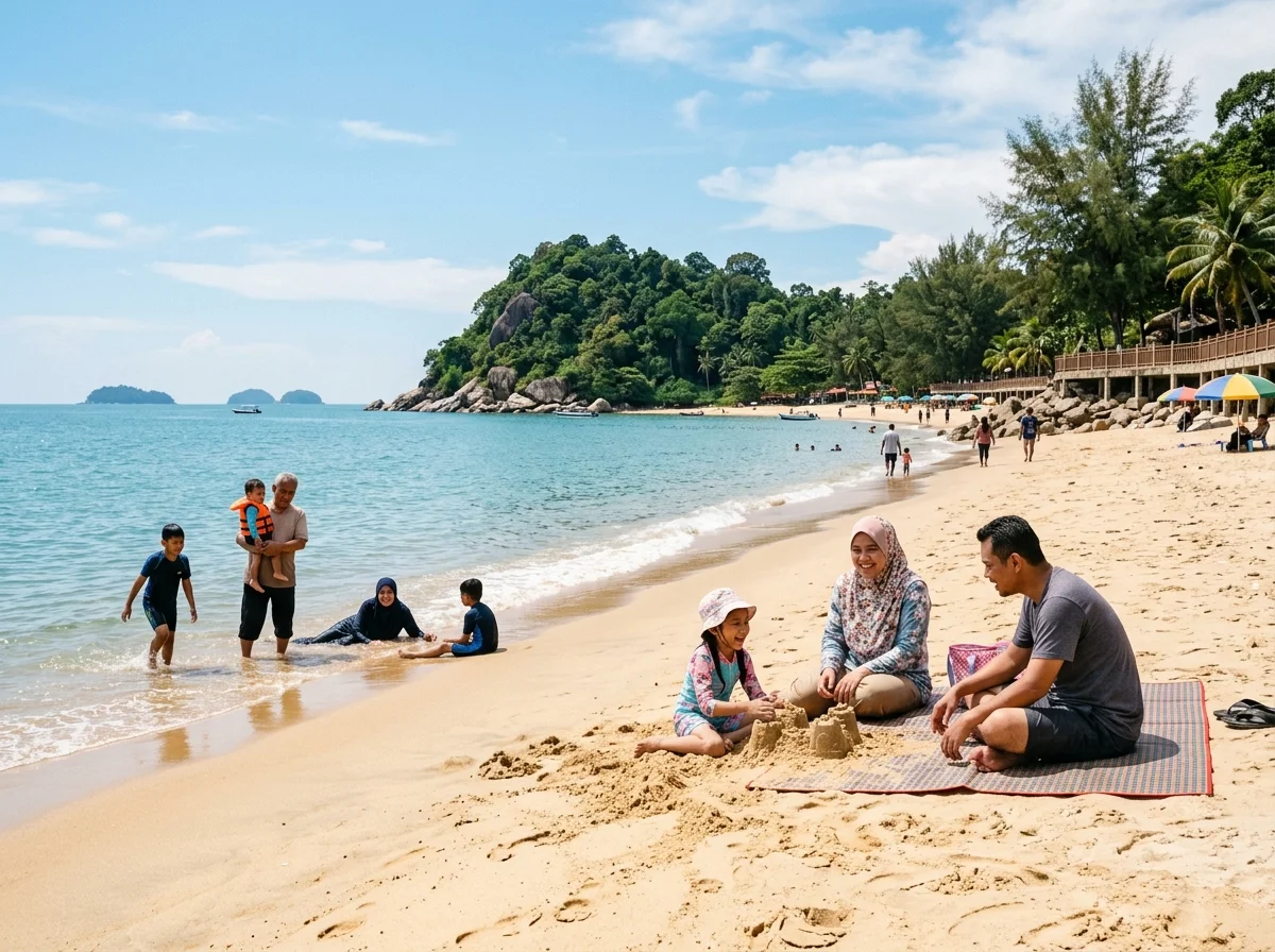 Hari 1 di Pantai Teluk Cempedak dan makanan laut Kuantan