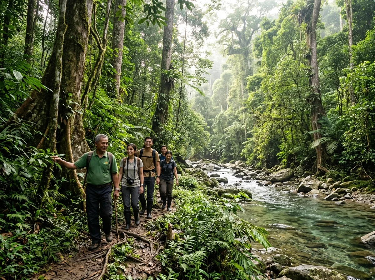 Hutan hujan purba Danum Valley berhampiran Lahad Datu