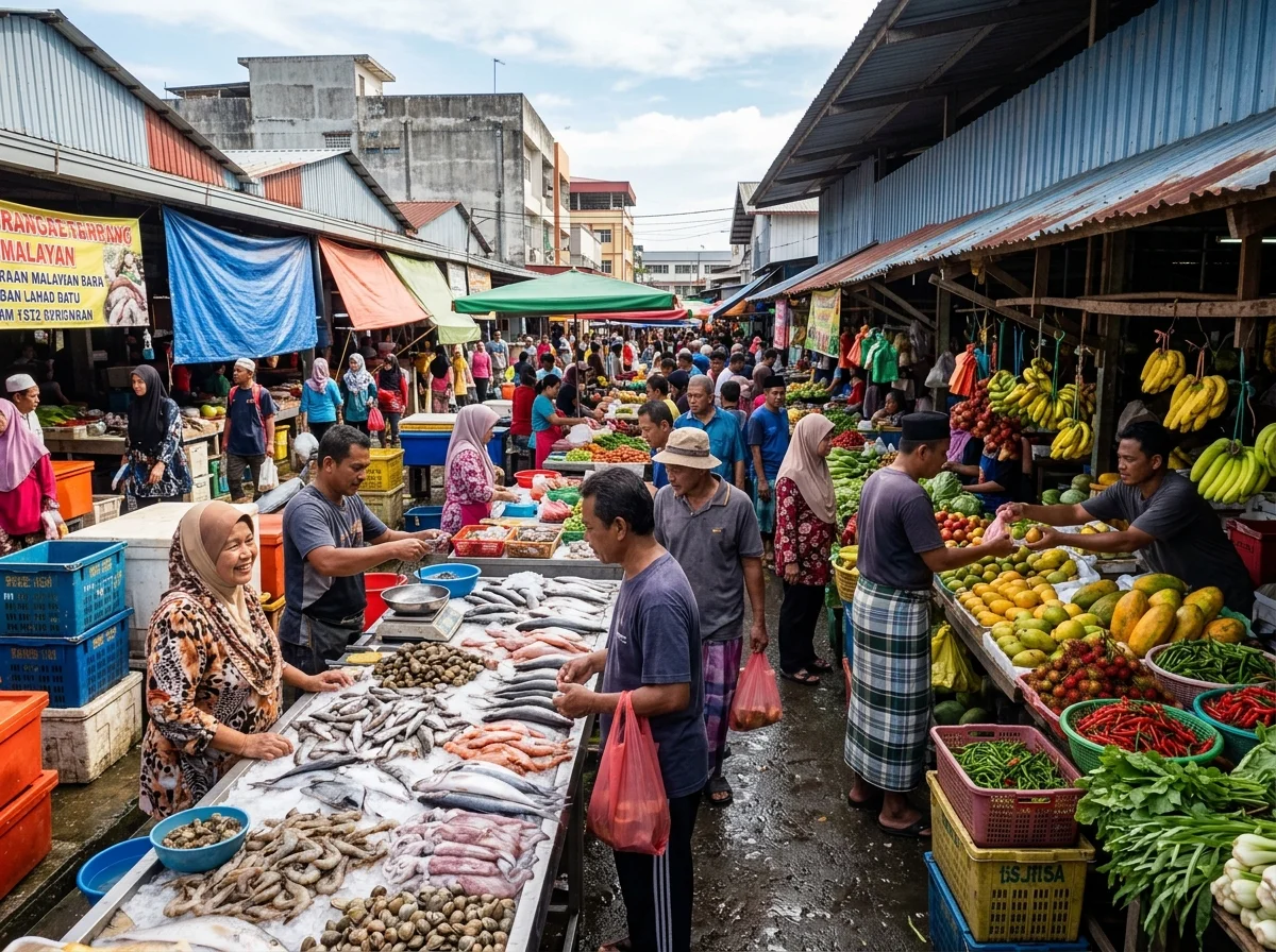 Hari 3 — pasar tempatan Lahad Datu