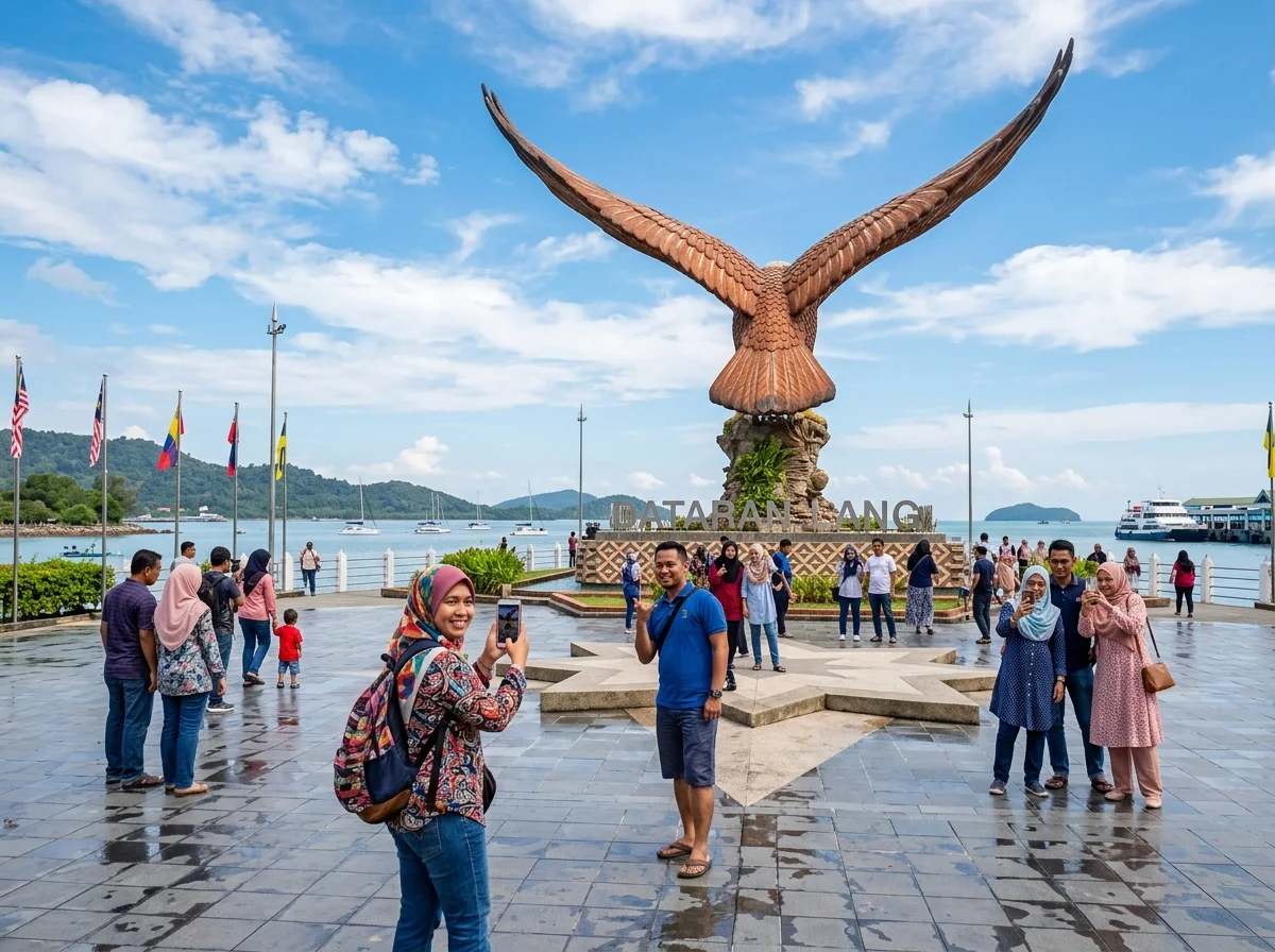 Dataran Lang dan beli-belah Kuah pada hari terakhir