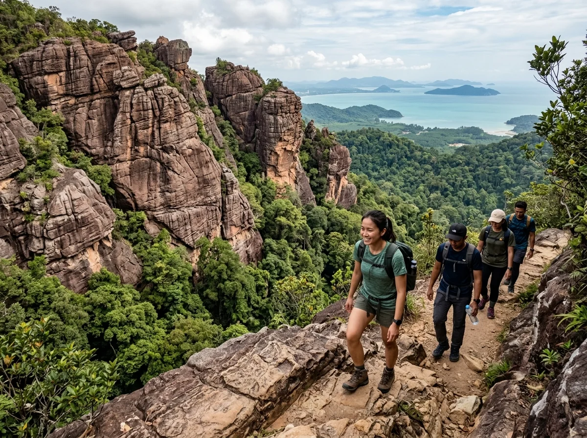 Formasi batu purba Machinchang di Langkawi Geopark