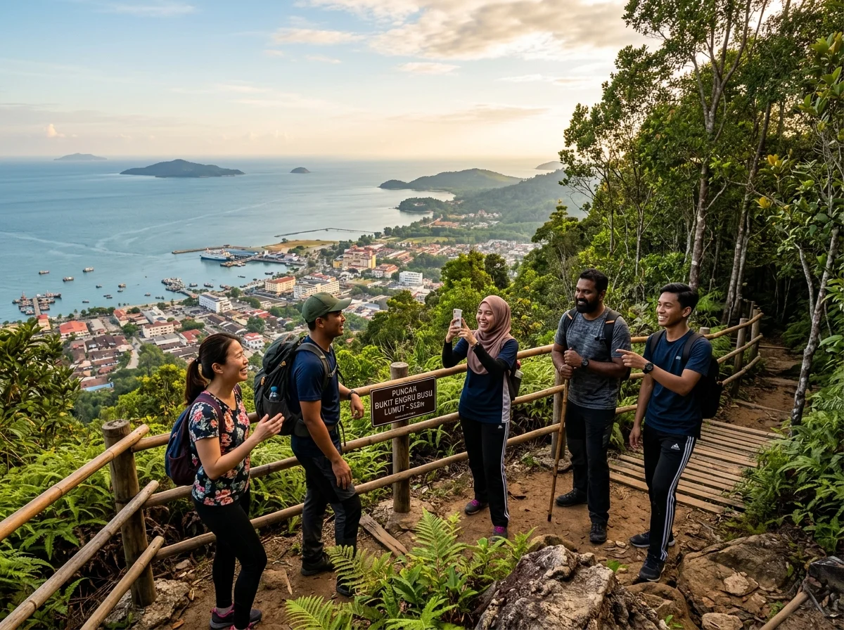 Pendakian percuma di Bukit Engku Busu Lumut