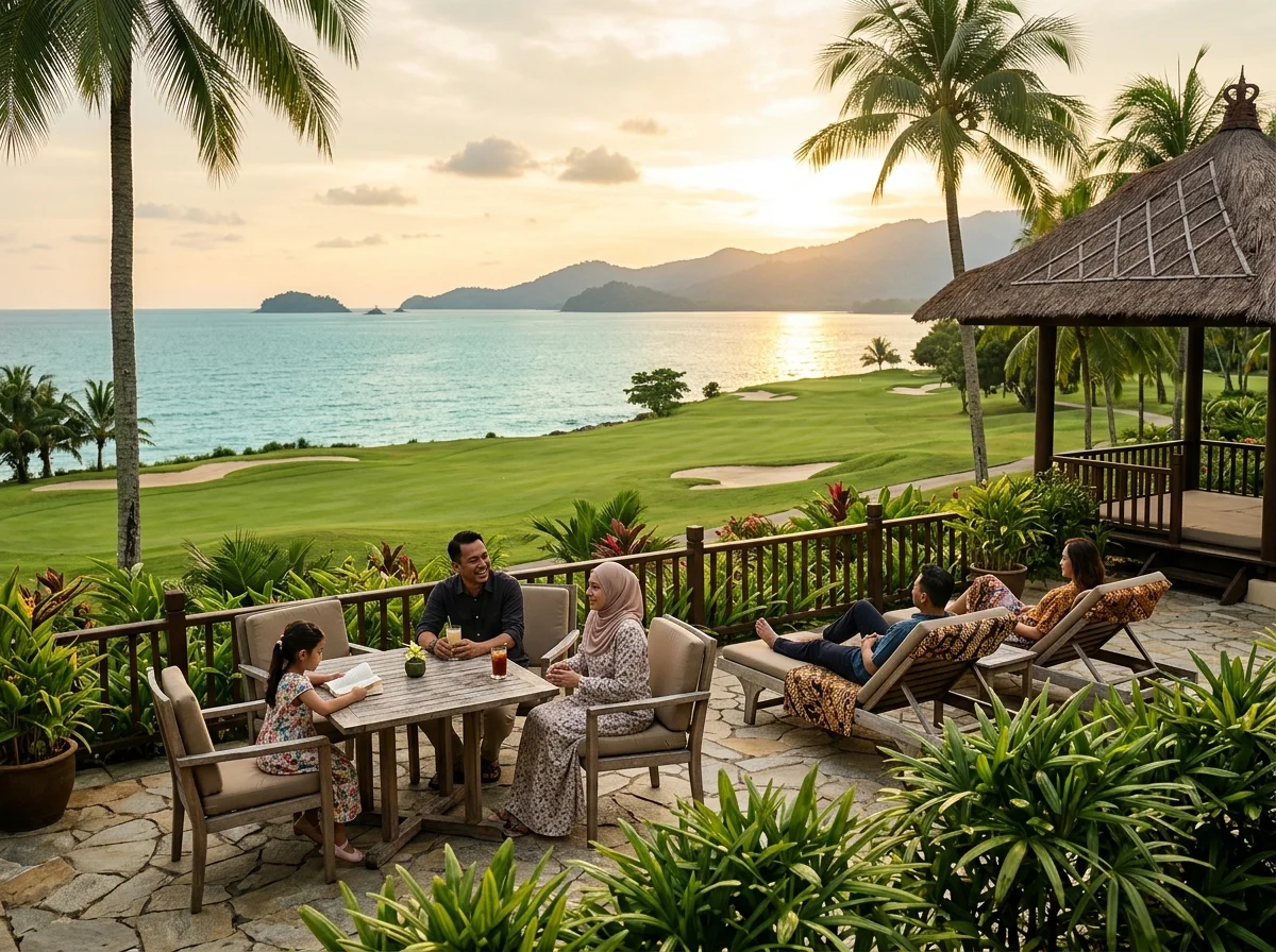 Kawasan resort golf dan pantai Damai Laut Lumut