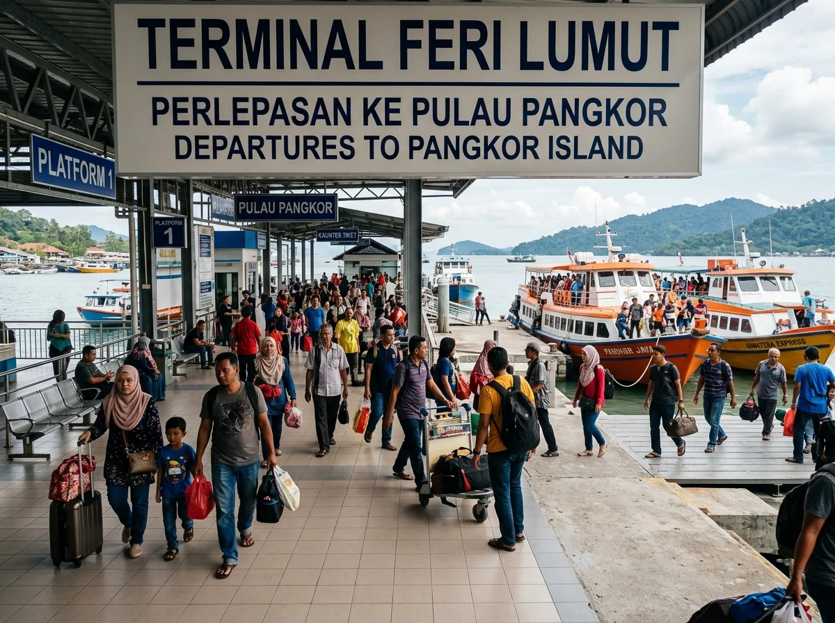 Menyeberang ke Pulau Pangkor dari Terminal Feri Lumut