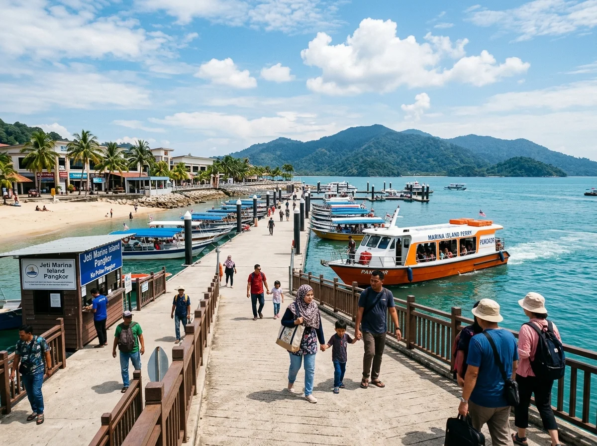 Kawasan Marina Island Lumut yang percuma