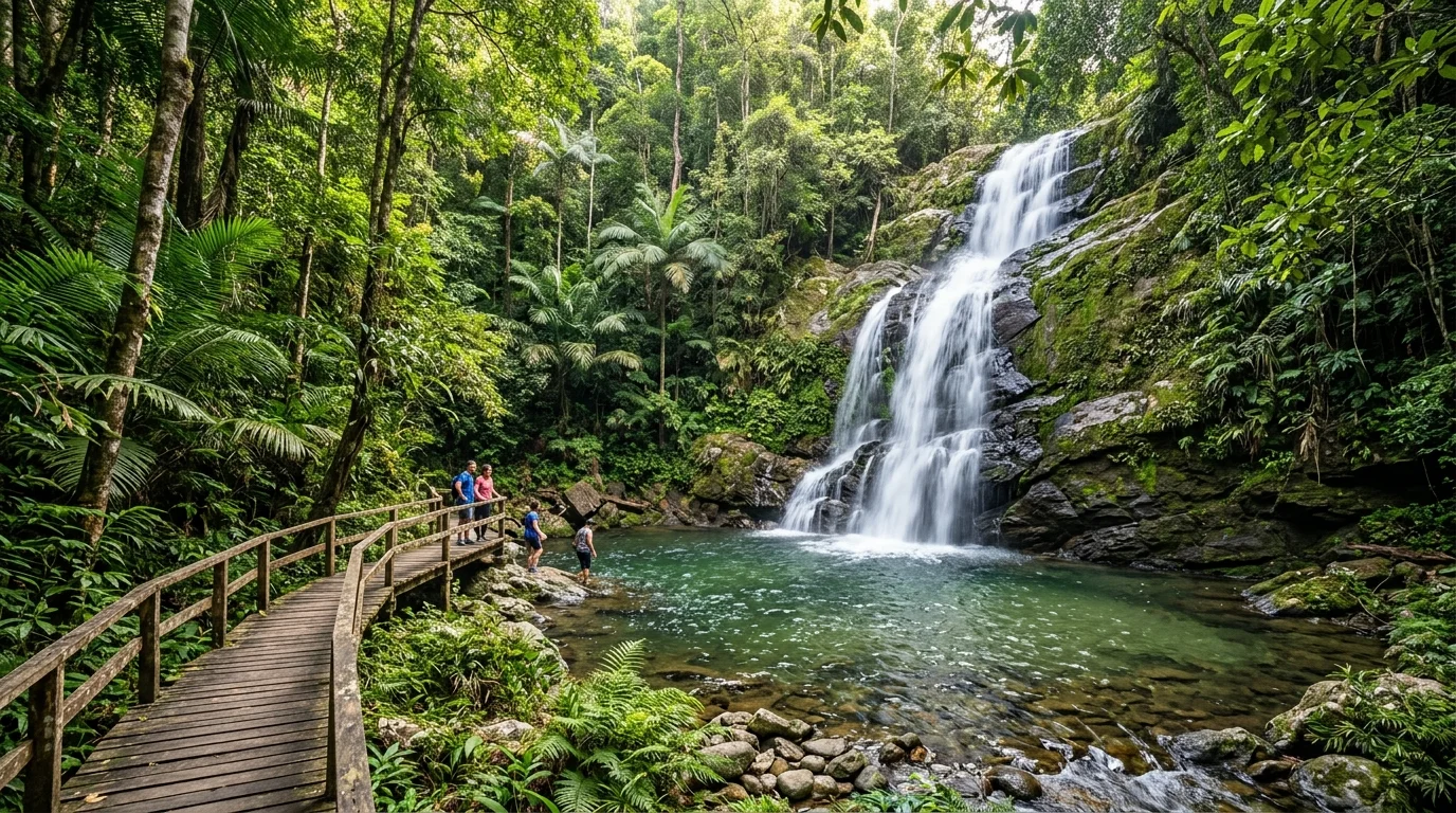 Air terjun Latak di Lambir Hills National Park Miri