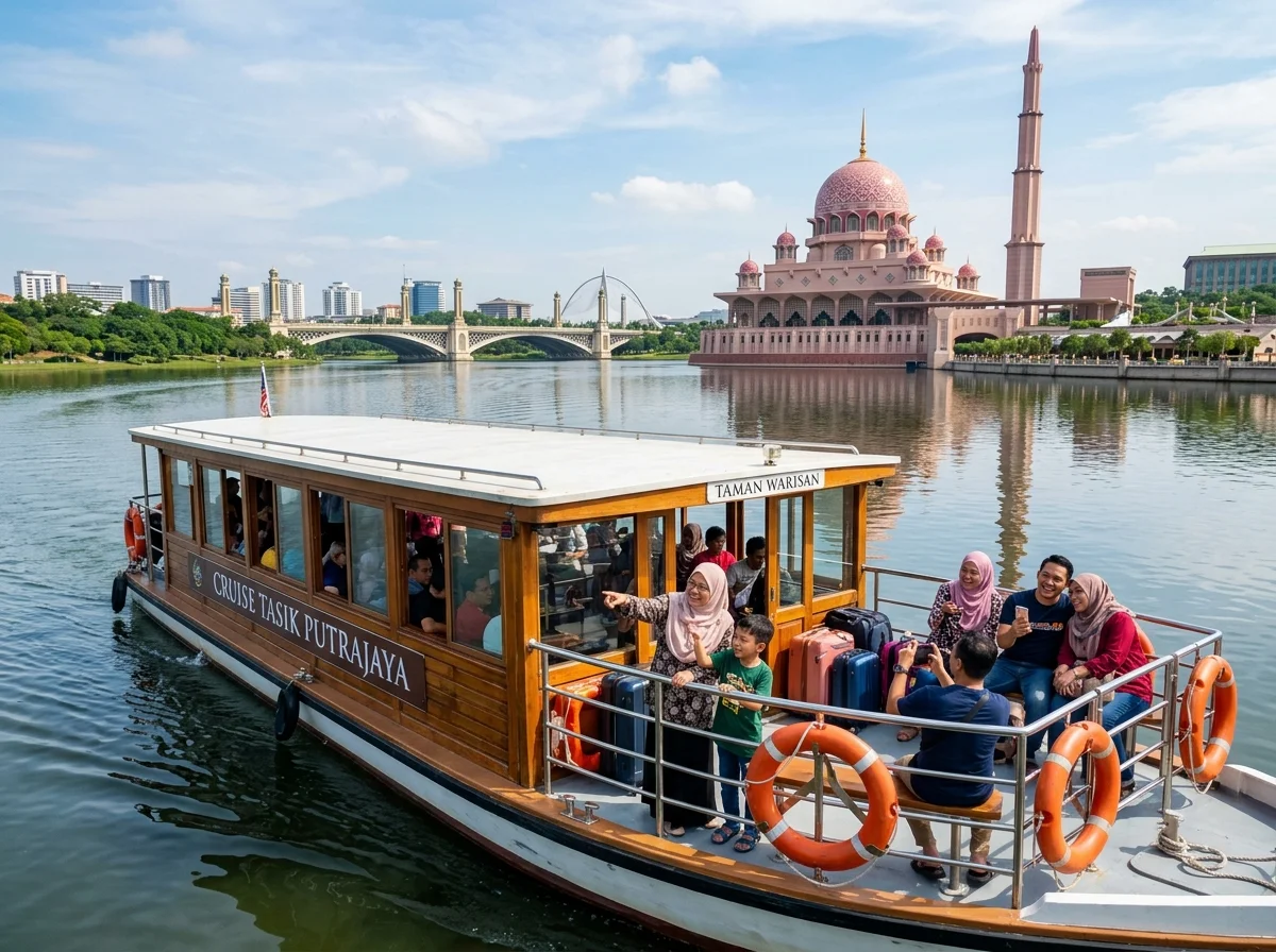 Bot pelayaran Cruise Tasik Putrajaya di atas tasik