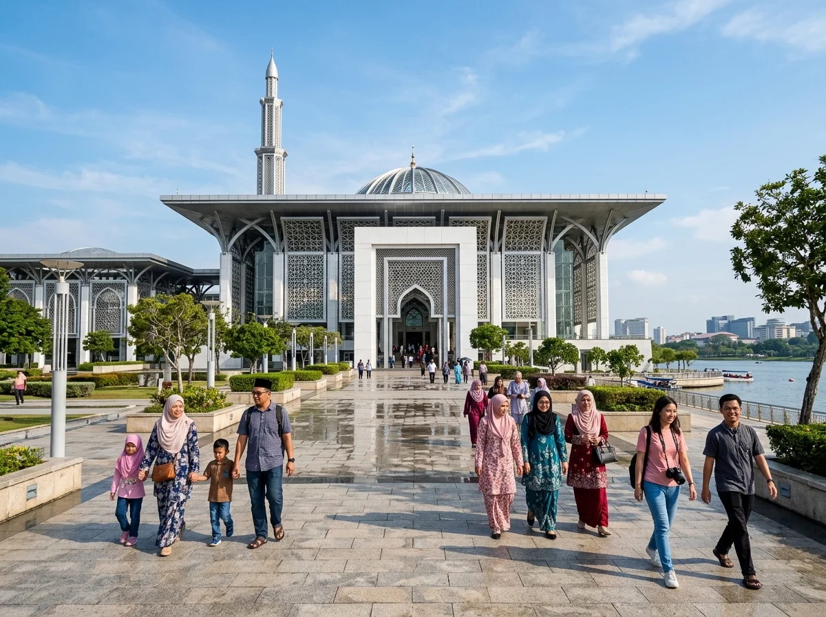 Masjid Besi Tuanku Mizan Zainal Abidin Putrajaya yang dibina daripada keluli