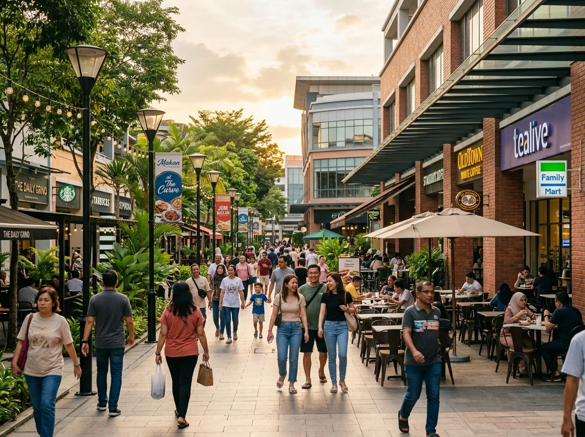The Curve — pusat beli-belah jalanan terbuka di Mutiara Damansara Petaling Jaya