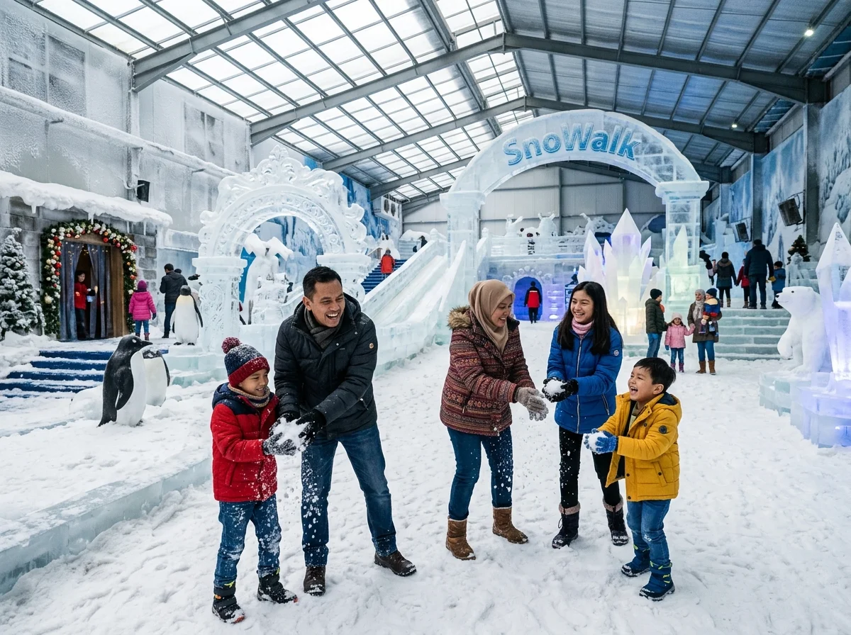 Taman salji SnoWalk di i-City Shah Alam