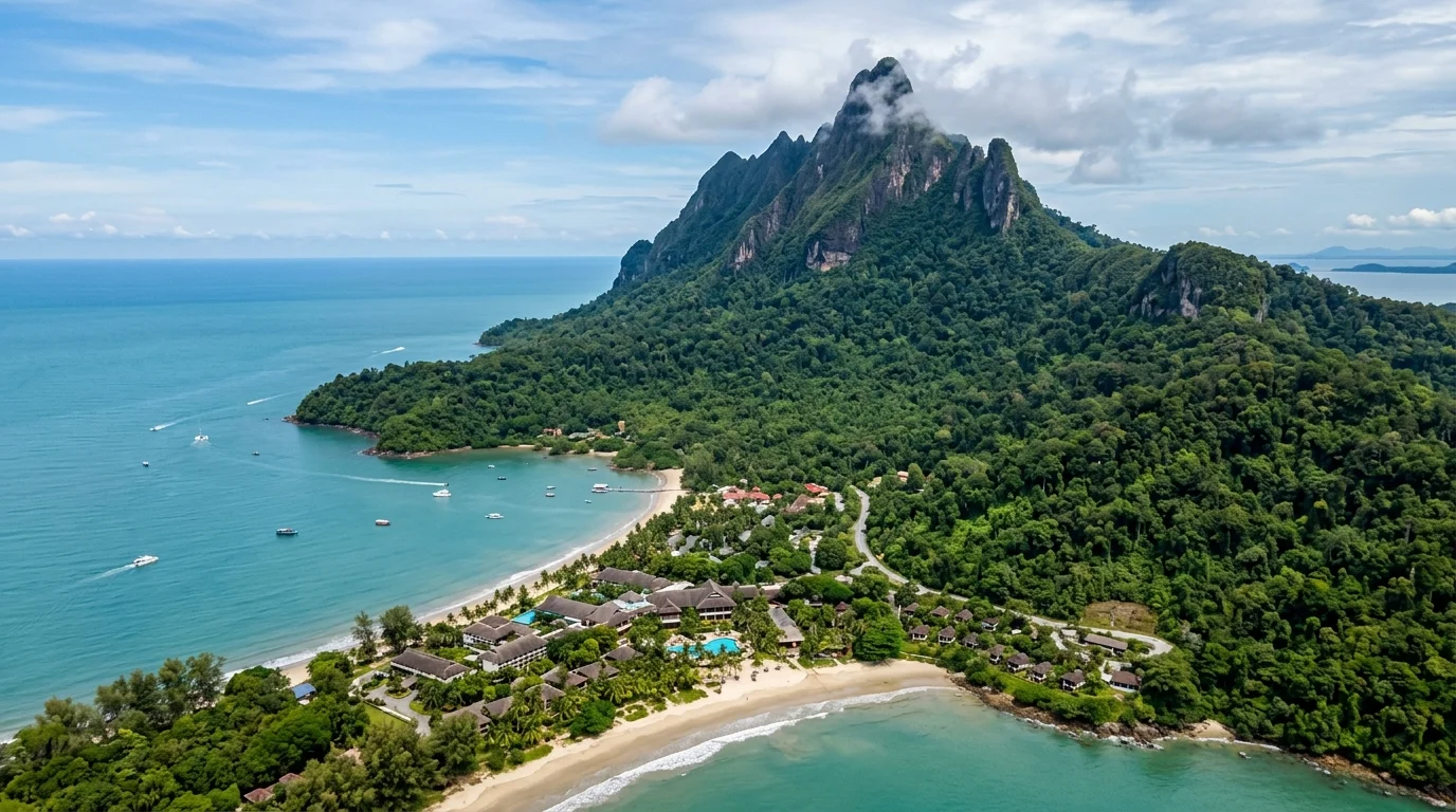 Gunung Santubong Sarawak dari jauh
