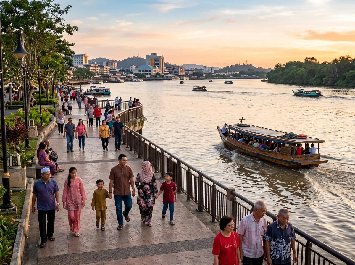 Rejang Esplanade — laluan tepi Sungai Rajang di Sibu