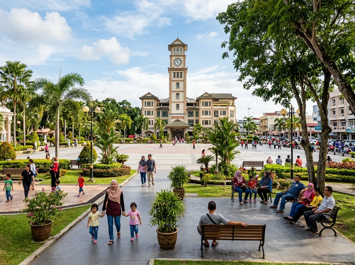 Sibu Town Square — dataran bandar terbesar di Malaysia