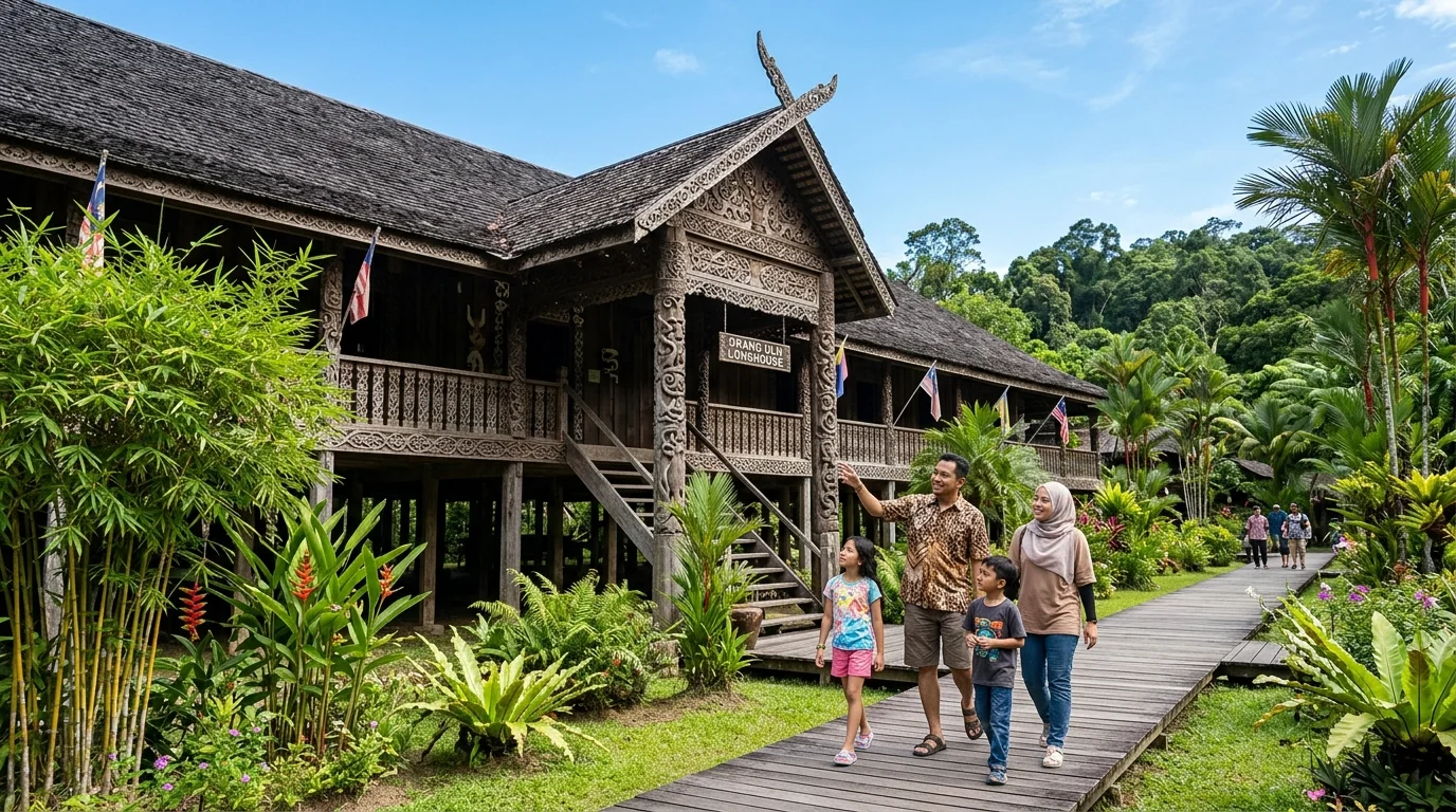 Sarawak Cultural Village rumah tradisional