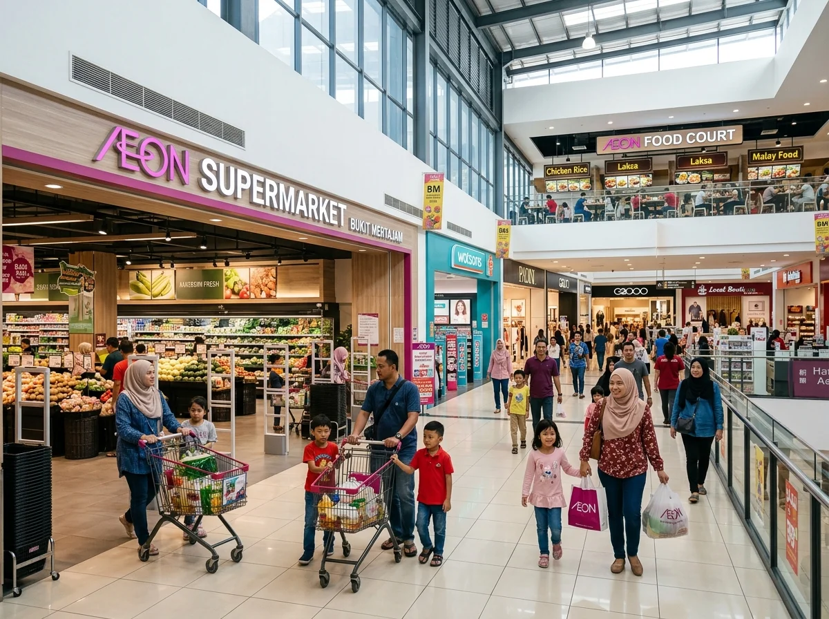 Beli-belah keluarga di AEON Mall Bukit Mertajam