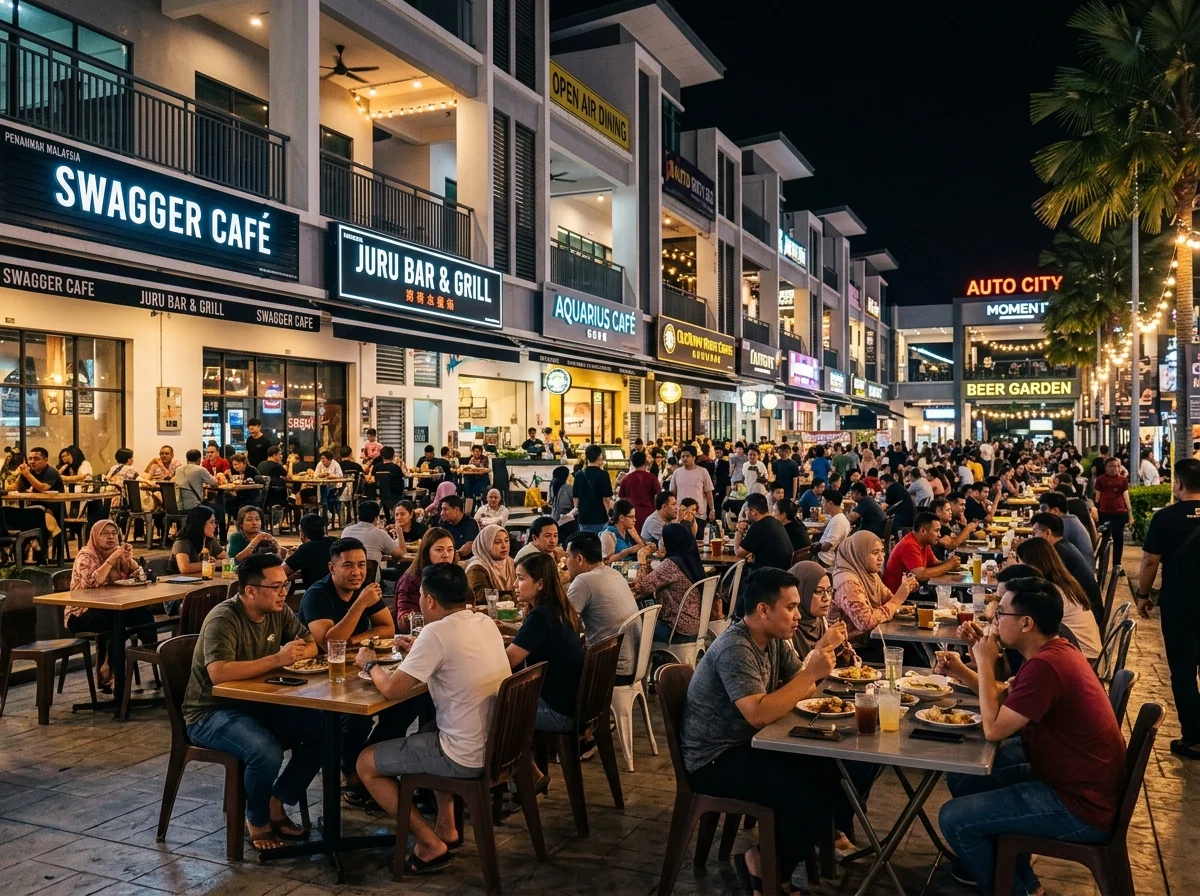 Hab makan dan beli-belah terbuka Auto City Juru