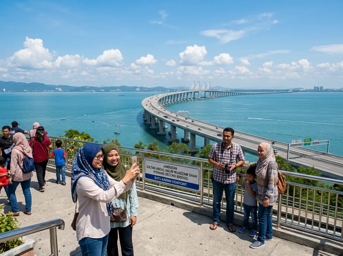 Hari 3 ke Batu Kawan dan Jambatan Kedua sebelum feri ke Georgetown