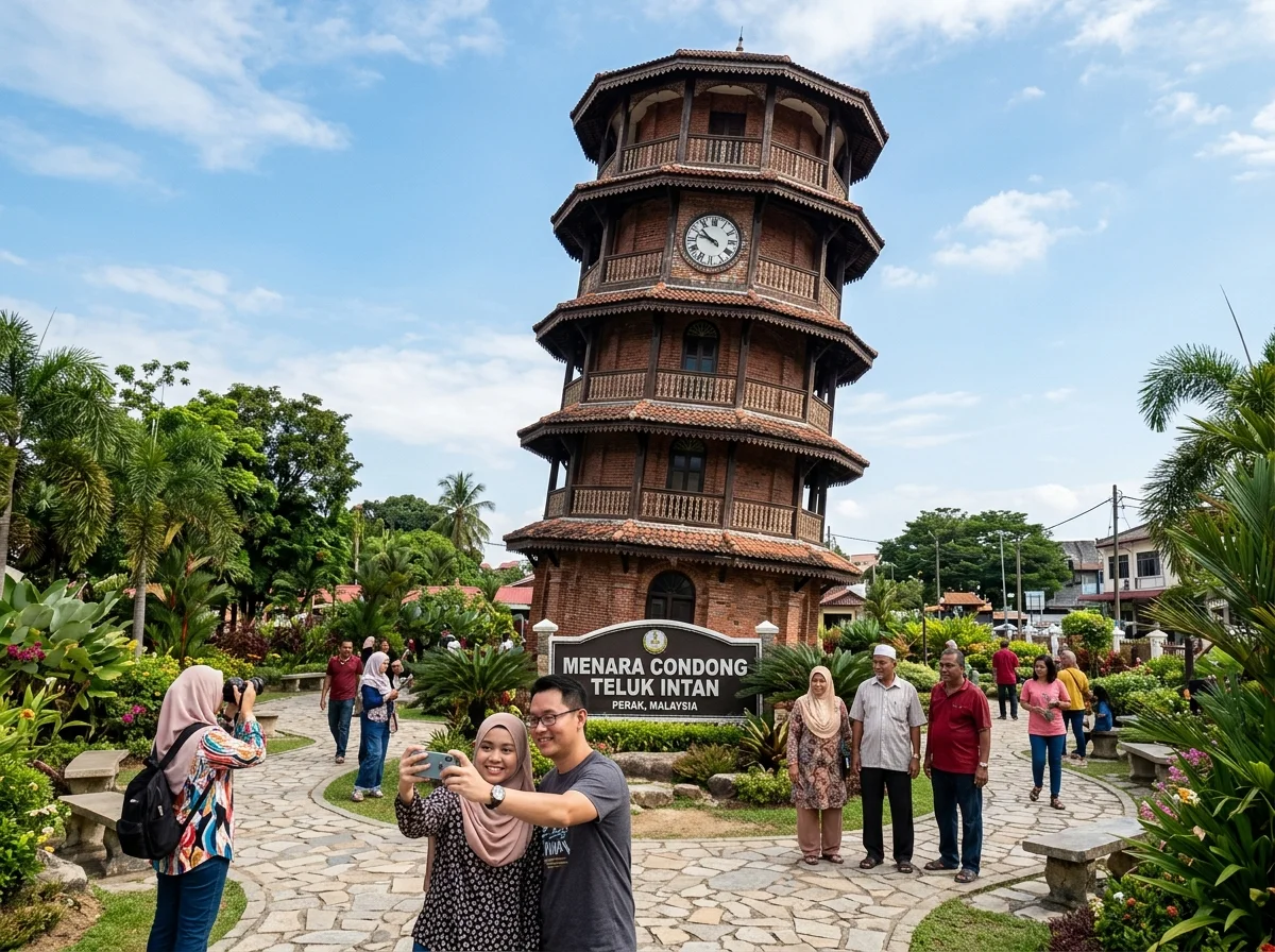 Hari 1 melawat Menara Condong dan tepi sungai Teluk Intan