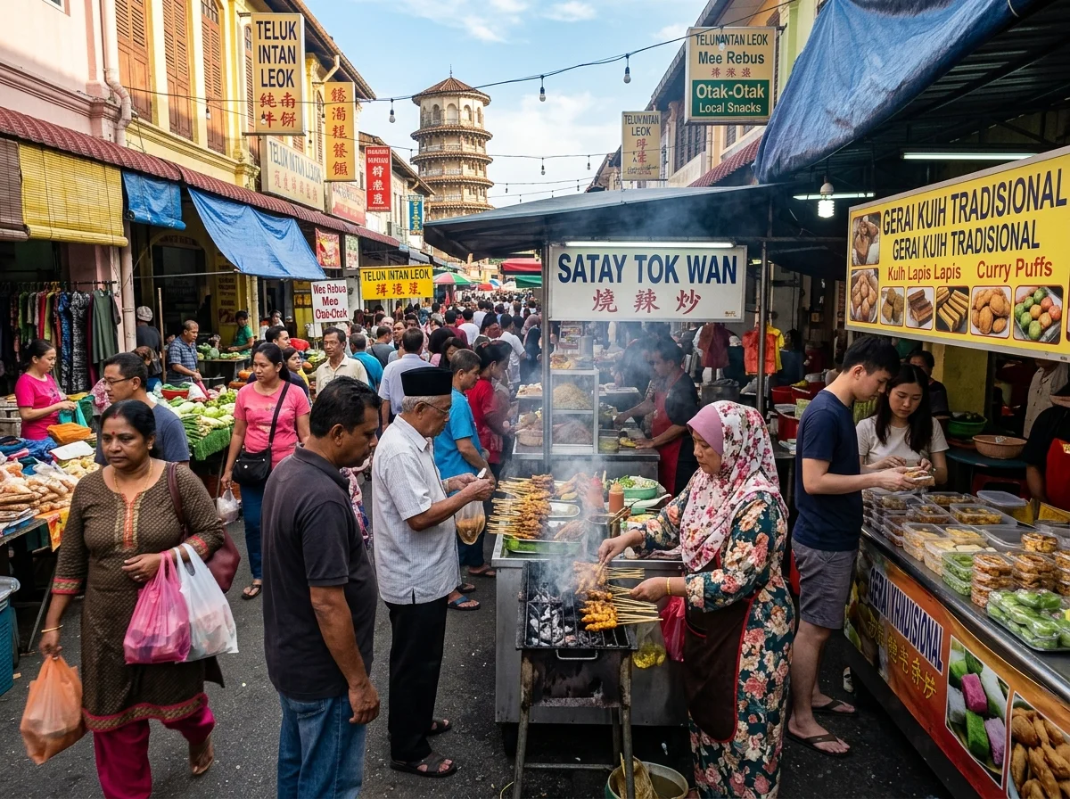 Pasar Besar Teluk Intan nadi makanan tempatan